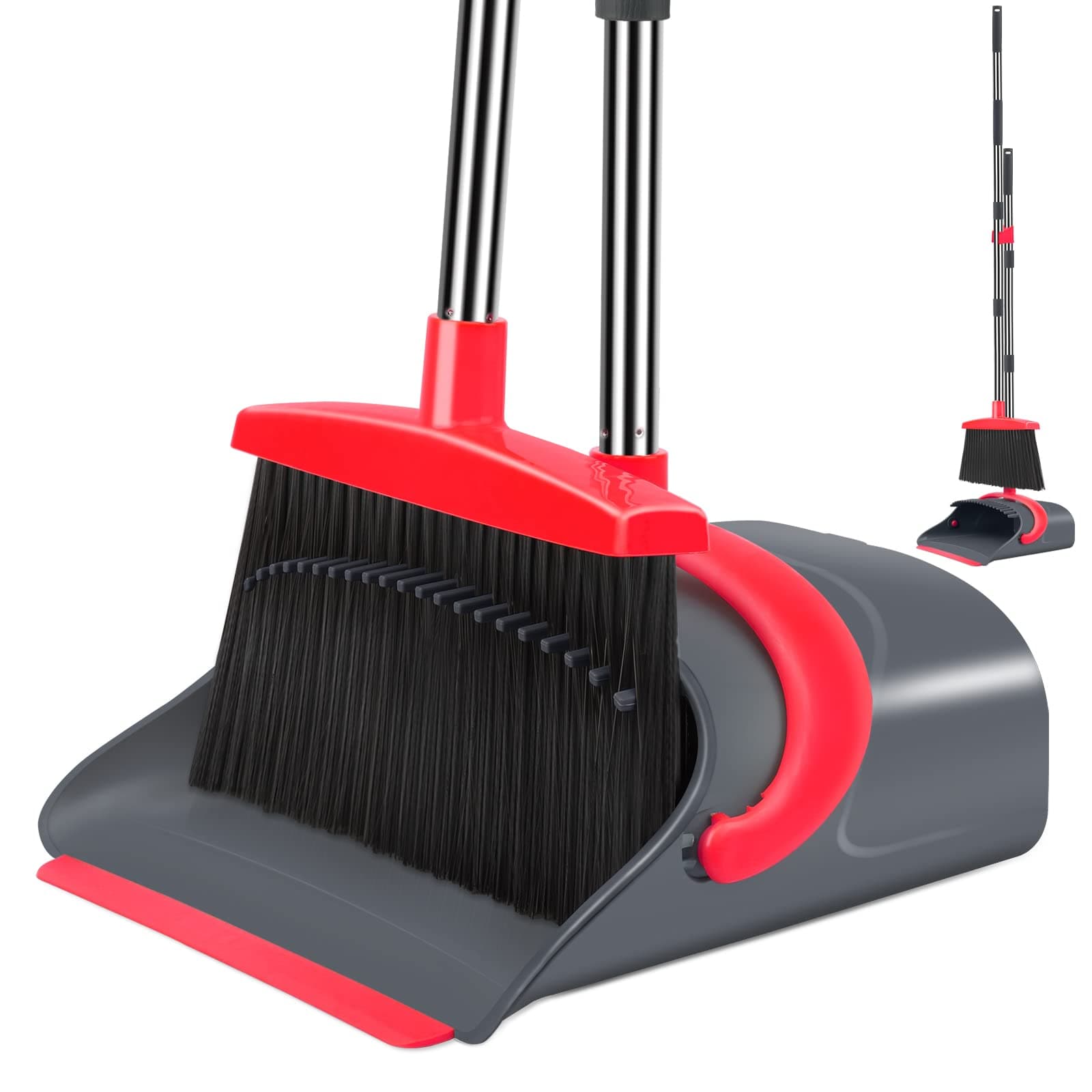 Red Broom Dustpan