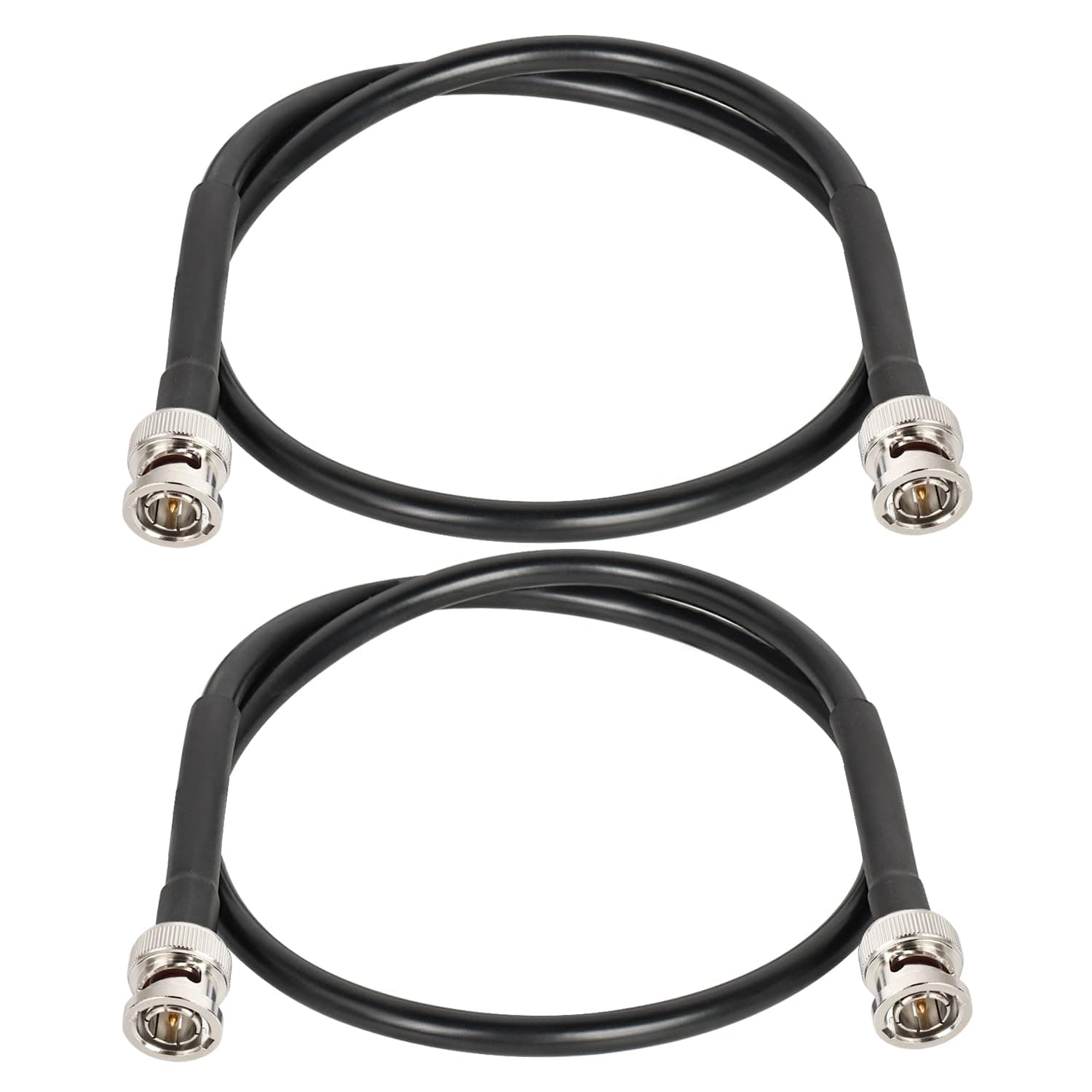 XRDS -RF 12G SDI Cable 2FT 2PCS, SDI Video Cables 3G/6G/12G 75ohm BNC Male Cable Supports HD-SDI/3G/6G-SDI/4K/8K for Video Security Camera SDI Converter