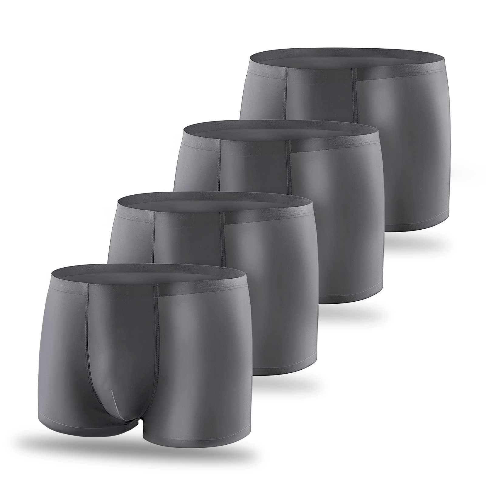 SIHOHAN Micro Modal Boxers Shorts Multipack Breathable Boxers for Men Soft Silk Boxer Mens Underwear Trunks