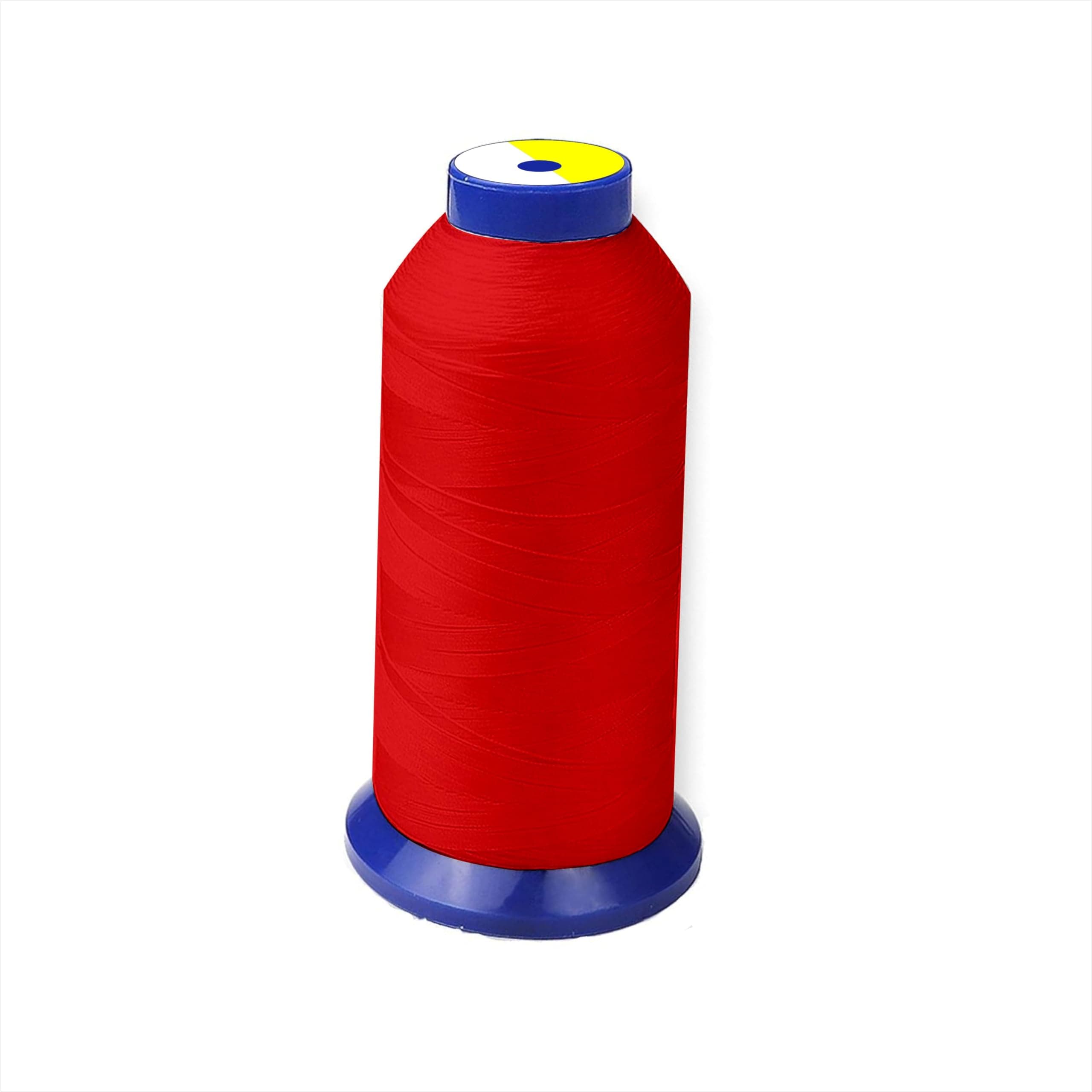 Boss poly® Upholstery Sewing Nylon Thread for Denim/Leather/Canvas/raxin/Bag/Jeans, seat, Mattress Stitching Thread for Domestic Industrial Purposes 450D/3 500 Meter (546Yards) (Red)