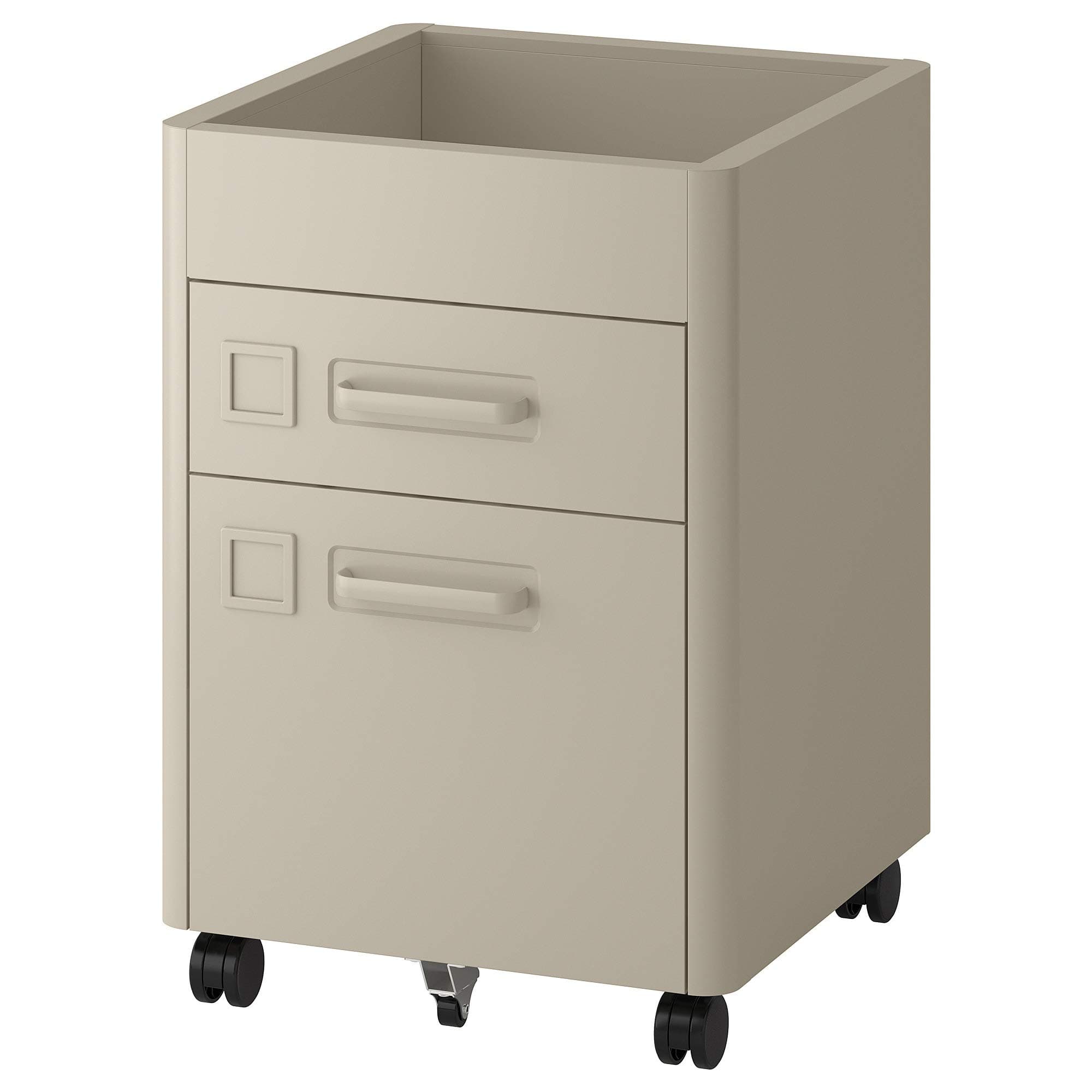 IKEA Drawer Unit, Steel, Beige