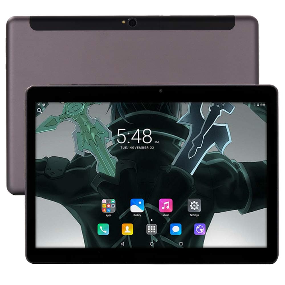 KuBi 10 inch Unlocked 4G WiFi Deca-Core Tablet PC Android 8.0 Lollipop MTK 6797 64G Smart Phone 3G 4G WiFi Google Tablet IPS 1920X1200 GPS Cellphone (Black)