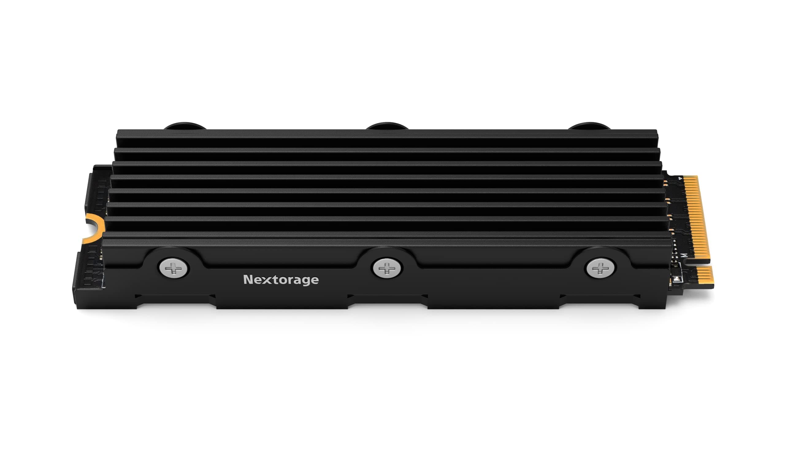 Nextorage 2TB(2000GB) Internal SSD compatible with PS5, PS5 Pro and PC M.2 2280 Gen4 NVMe with Heatsink NEM-PAB2TB/N SYM Max Transfer Rate Read: 7400MB/s, Write: 6400MB/s, Solid State Drive, TLC NAND