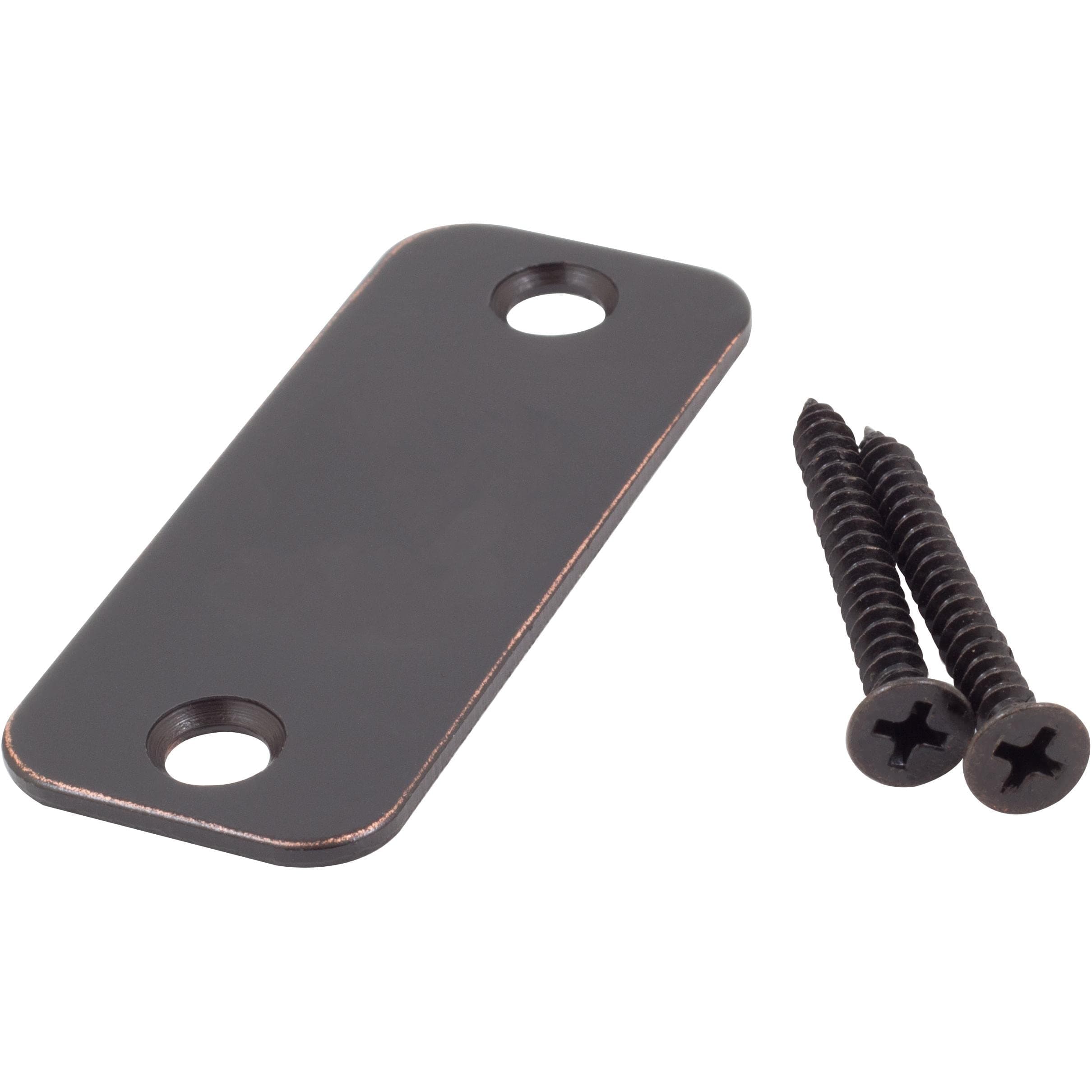 Round Corner Blank Strike Plate, 1-1/8" x 2-3/4", Vintage Bronze by Stone Harbor Hardware