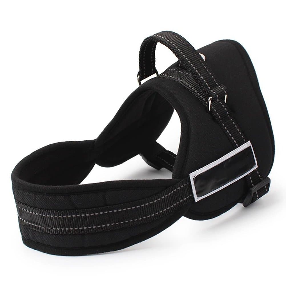 Dog Harness, No Pull Harness Dog Leash Padded Pet Walking Harness Heavy Duty for Dogs - Black , Size XXL