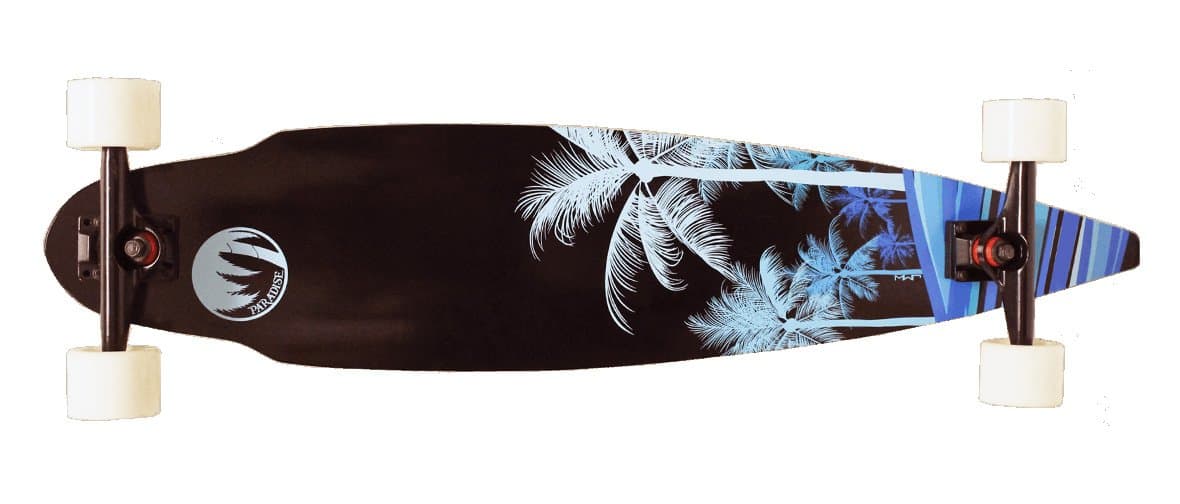 Paradise Wave Palms Complete Longboard, 8.5x38-Inch