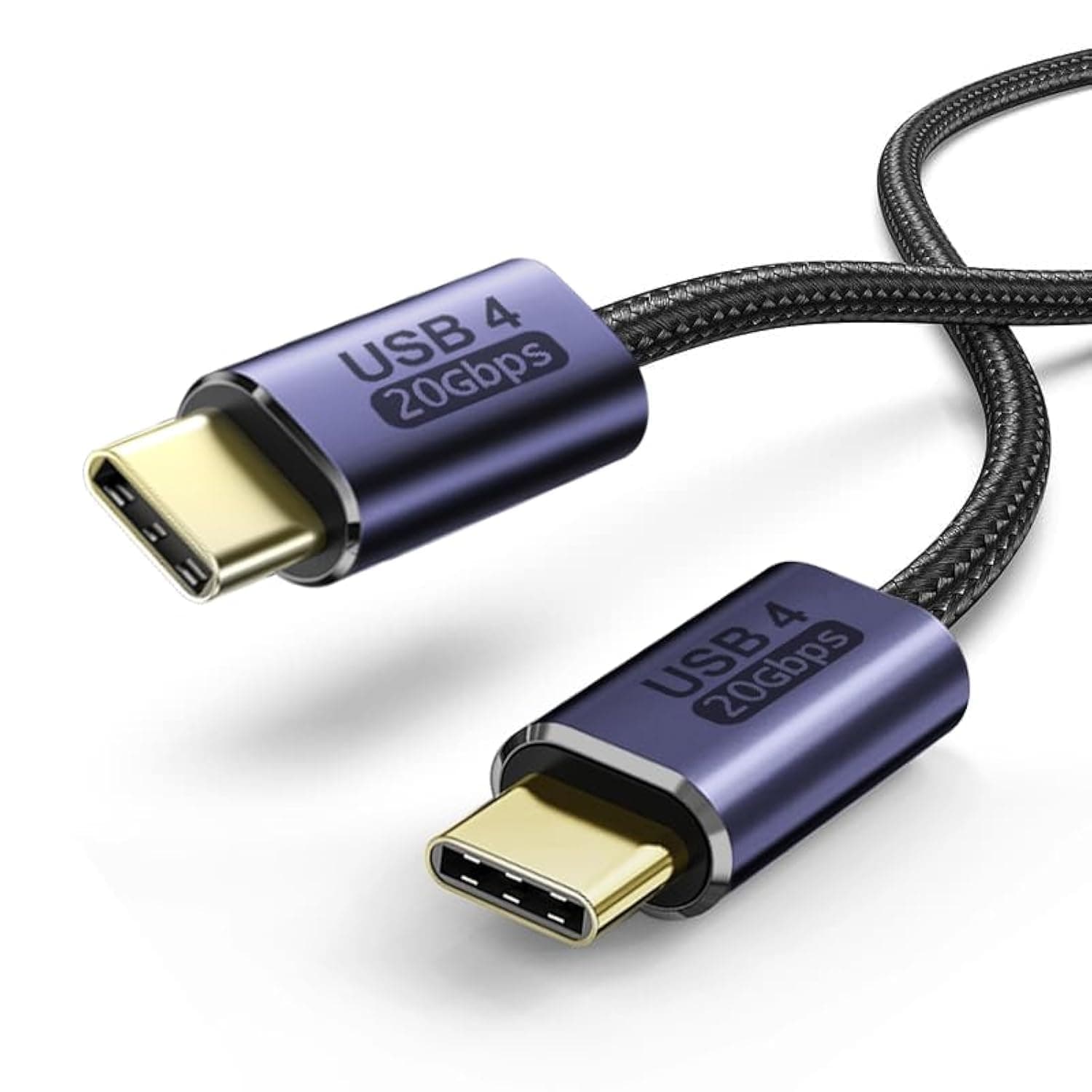 T Tersely USB 4.0 Cable 1M/3.3FT, 100W Power Delivery Display Cable 8K@60Hz Video 20Gbps Type C Cord Monitor Cable for iPhone 15 Pro Max/Pro/Plus MacBook iPad Pro Samsung S23/Fold 5/Flip 5 (1M)