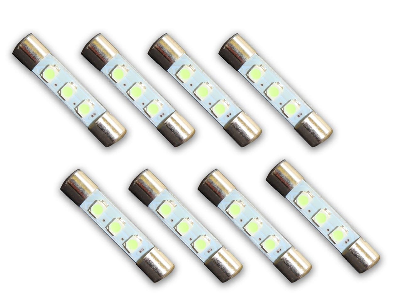 Springfield Speaker 8 COOL BLUE 8V LED Lamp Fuse-Type Bulbs for Pioneer Receivers and Amplifiers