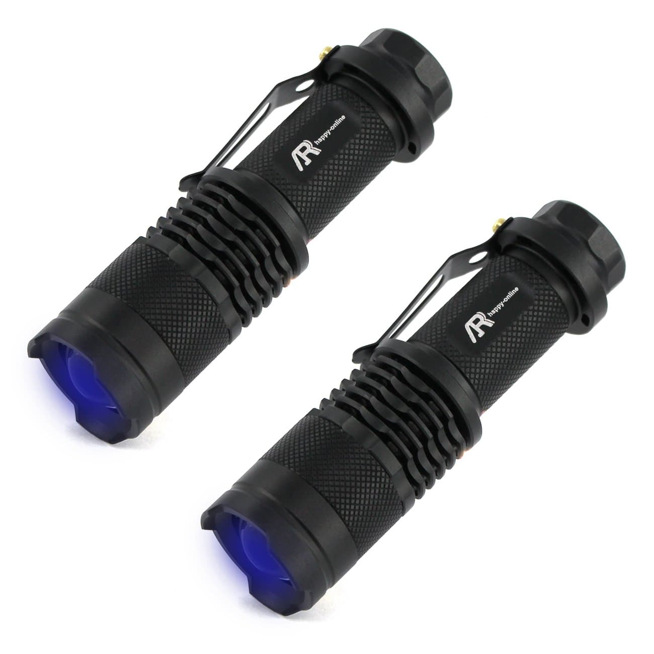 UV Flashlight, UV Light Flashlight Black Light, Zoomable 365nm UV Blacklight LED Flashlight Detector for Pets Urine and Stains, Resin Curing, Bed Bugs and Scorpions (2 Pack)