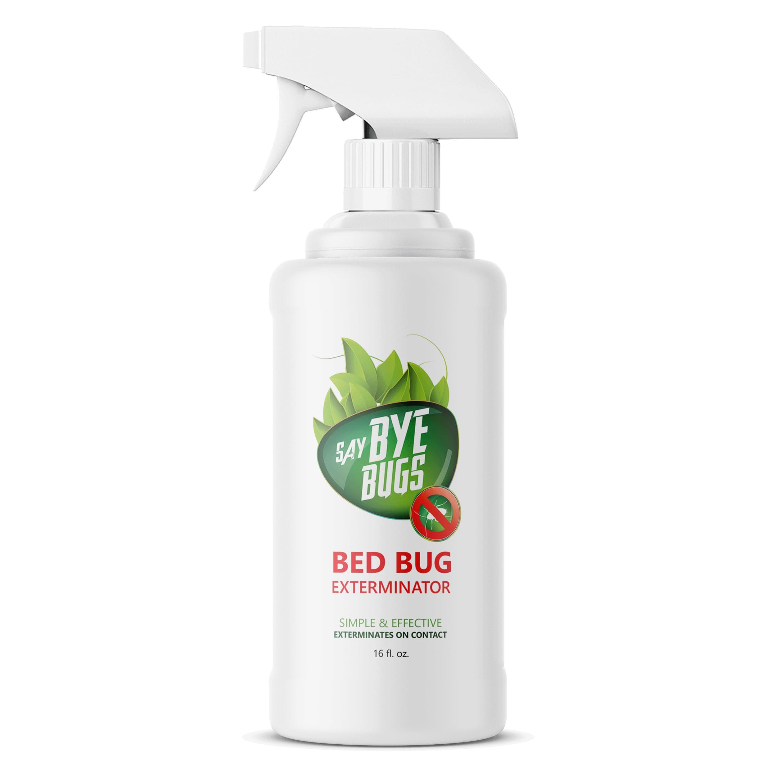 Bed Bug Spray for Getting Rid of Bed Bugs Permanently. Say Bye Bugs - a Non-Toxic, Kill on Contact Treatment That Doesn't Stain & is Odor Free. Simply Shake & Spray (1x 16oz).
