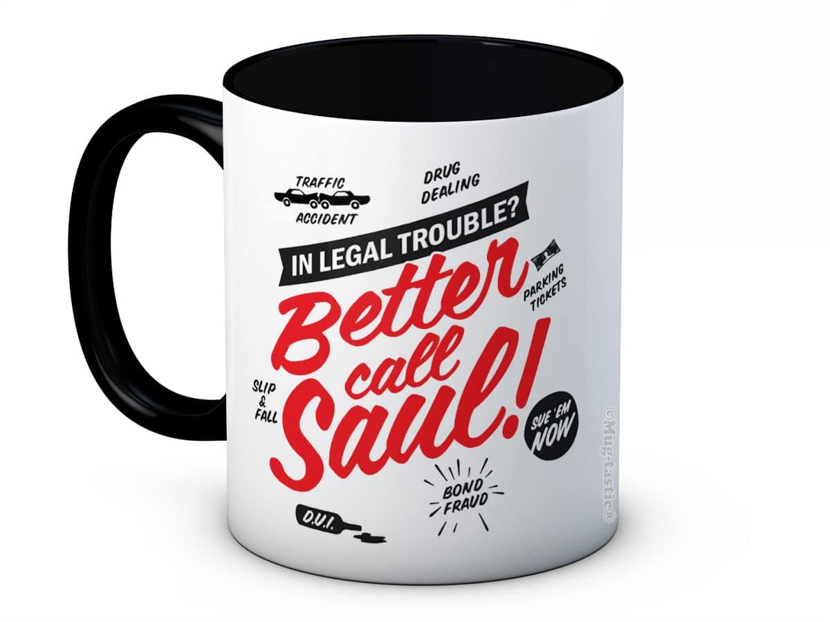 mug-tastic Better Call Saul - Breaking Bad - Ceramic Coffee Mug (Black)