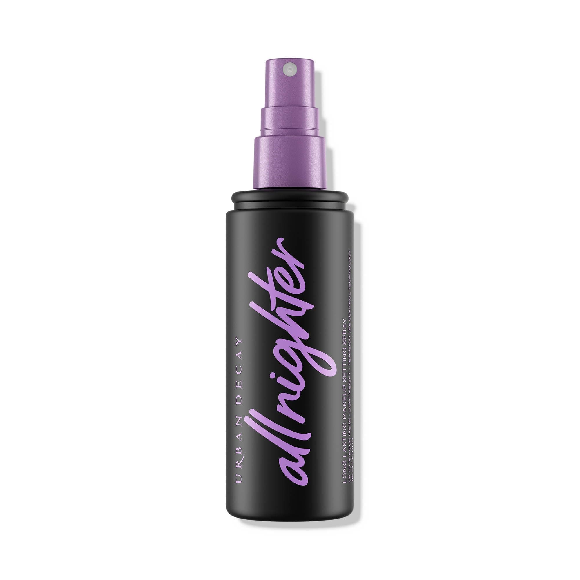 URBAN DECAY All Nighter Long-Lasting Makeup Setting Spray - Award-Winning Makeup Finishing Spray - Lasts Up To 16 Hours - Oil-Free, Microfine Mist - Non-Drying Formula for All Skin Types - 4.0 fl oz