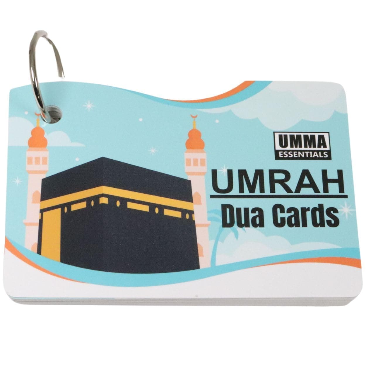 24 Umrah Dua Cards Step-by-Step Guide with Umrah Prayers, Supplications & Bonus Duas, Perfect Islamic Gift for Adults, Unisex, Religious Flashcards