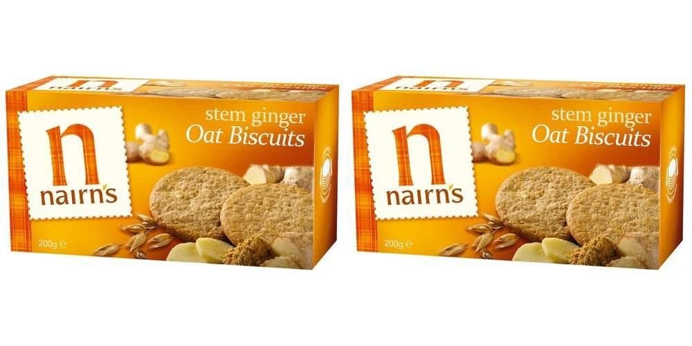(2 PACK) - Nairns Stem Ginger Biscuits - Wheat Free| 200 g |2 PACK - SUPER SAVER - SAVE MONEY
