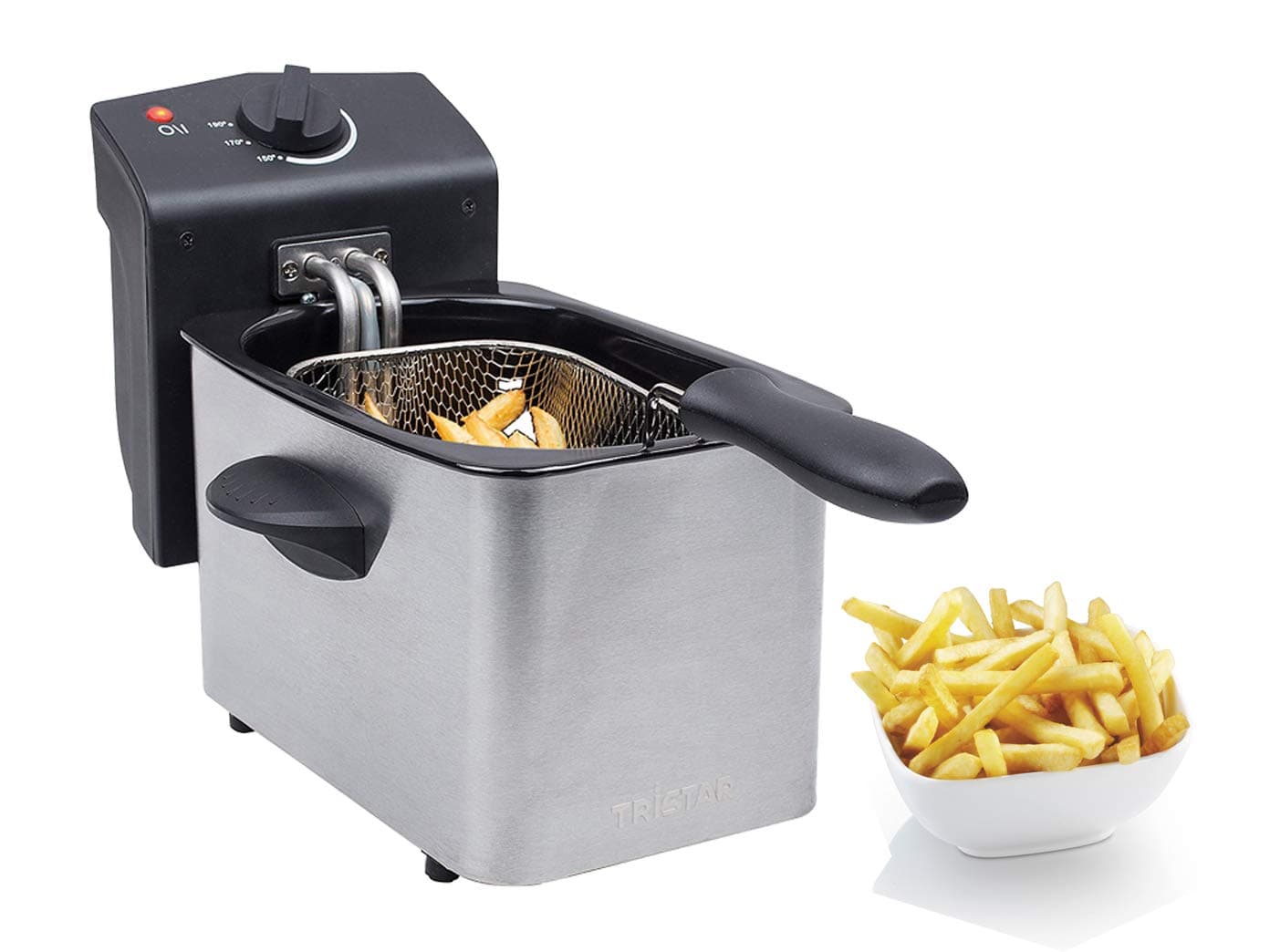 FR-6919 Stainless Steel deep Fryer with Cool Zone Function and Adjustable Thermostat for up to 190 °C, Capacity: 2 l.