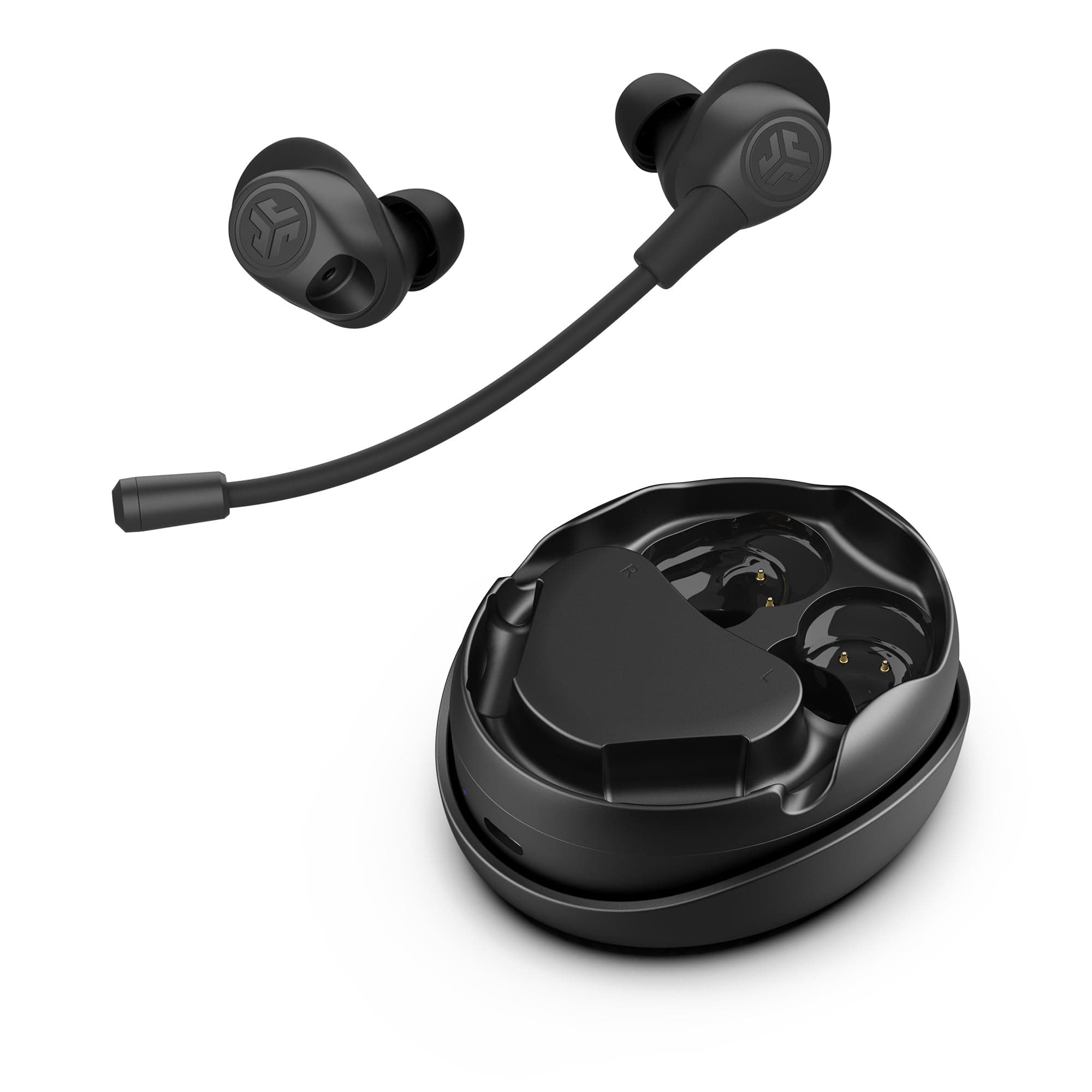 Work Buds True Wireless Earbud Headset, Bluetooth Earphones with Detachable Microphone - 55+ Total Playtime, Office PC Headphones with Multipoint Connect to Computer, Laptop & Mobile