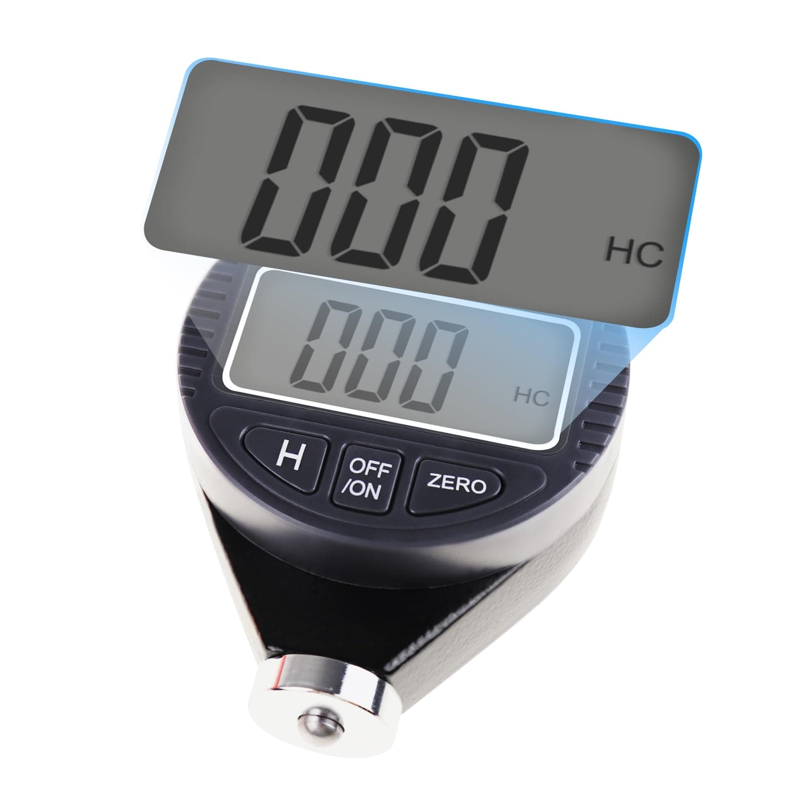 Digital Hardness Meter Durometer Hardness Tester - Portable and Versatile for Measuring 0-100HD Shore A/C/D Hardness of Rubber, Tires, Plastics, Thermal Plastics, Flooring, and Bowling Balls