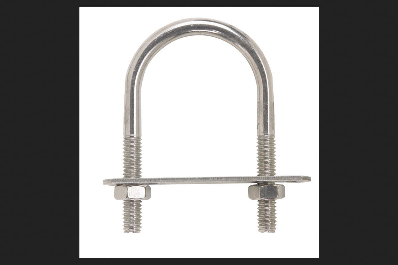 Hampton 5/16 in. x 1-3/4 in. W x 3 in. L Coarse Stainless Steel U-Bolt