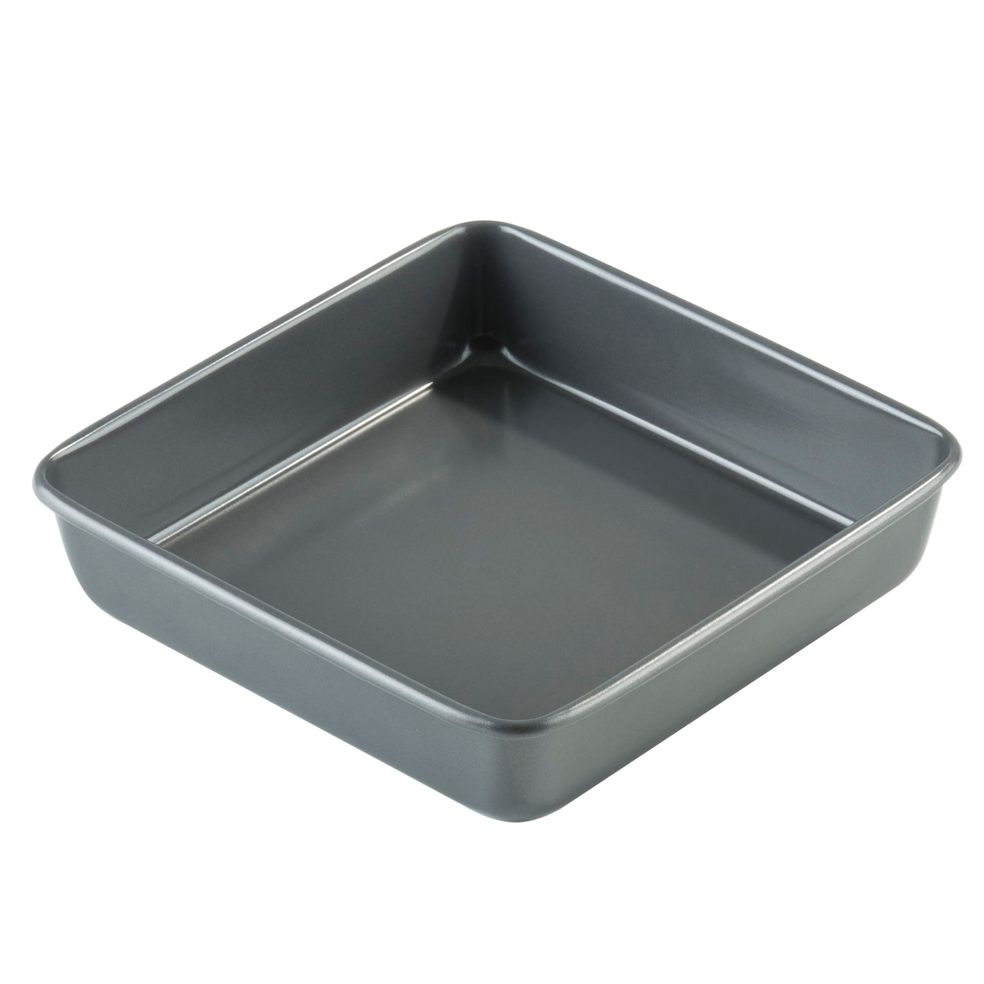 Prochef Square Cake Tin Premium Quality with Teflon's Silicone Coating, Black, 24cm