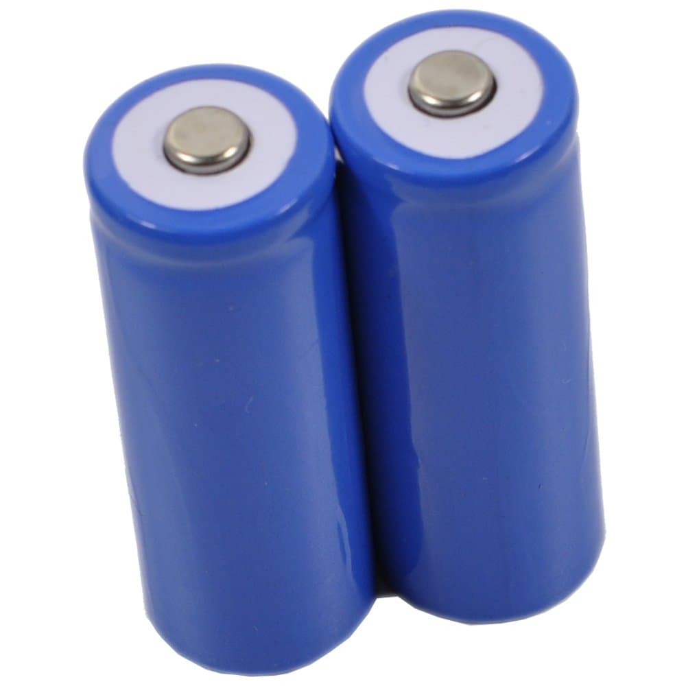 2Pcs 18500 Rechargeable Battery for LED Flash Light Torch Top Flat 1000mah 3.70V Li-ion