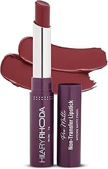 Pro Matte Non-Transfer Lipstick | Waterproof & Smudge-Proof | 12-Hour Long Stay | 24 Shades Available | Highly Pigmented Matte Finish Lipstick | 2g - (Nude Pink | Shade 04)