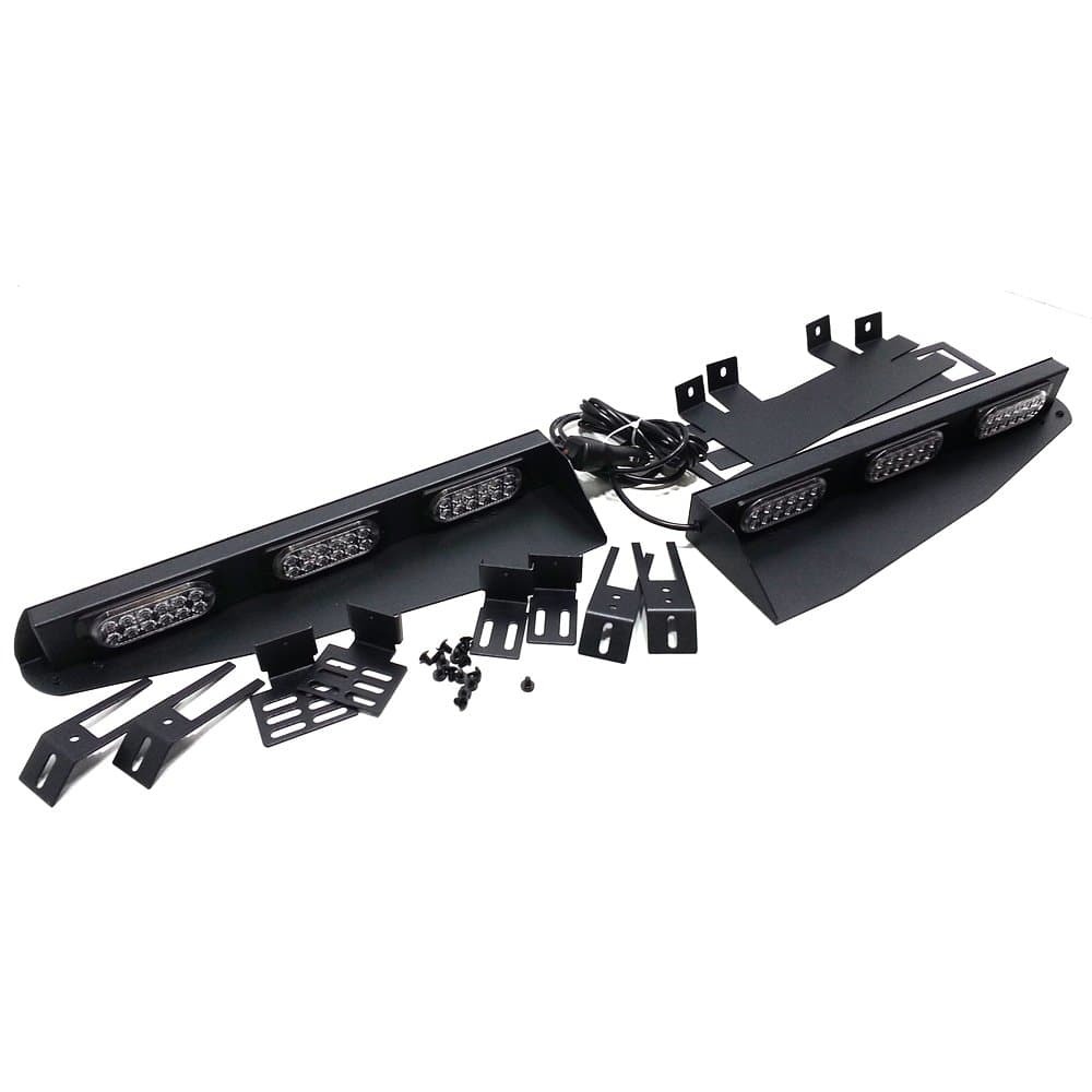 VSLED 2-36 LED 72 Watt Red/White/Red LED Light Car Truck Exclusive Split Visor Deck Dash Hazard Emergency Beacon Light Bar Strobe Warning LED LightBar