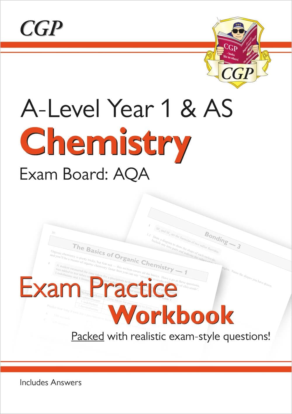 A-Level Chemistry: AQA Year 1 & AS Exam Practice Workbook - includes Answers: for the 2026 and 2027 exams (CGP AQA A-Level Chemistry) Paperback – 6 Mar. 2018