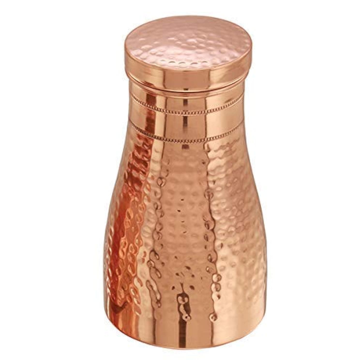 Copper-Master Copper Master: Stylish & Elegant Bedside Bedroom Bottle Jar with Pure Copper, 100% Leak Proof and Joint Free,Capacity 1 Litre (1000 ml)