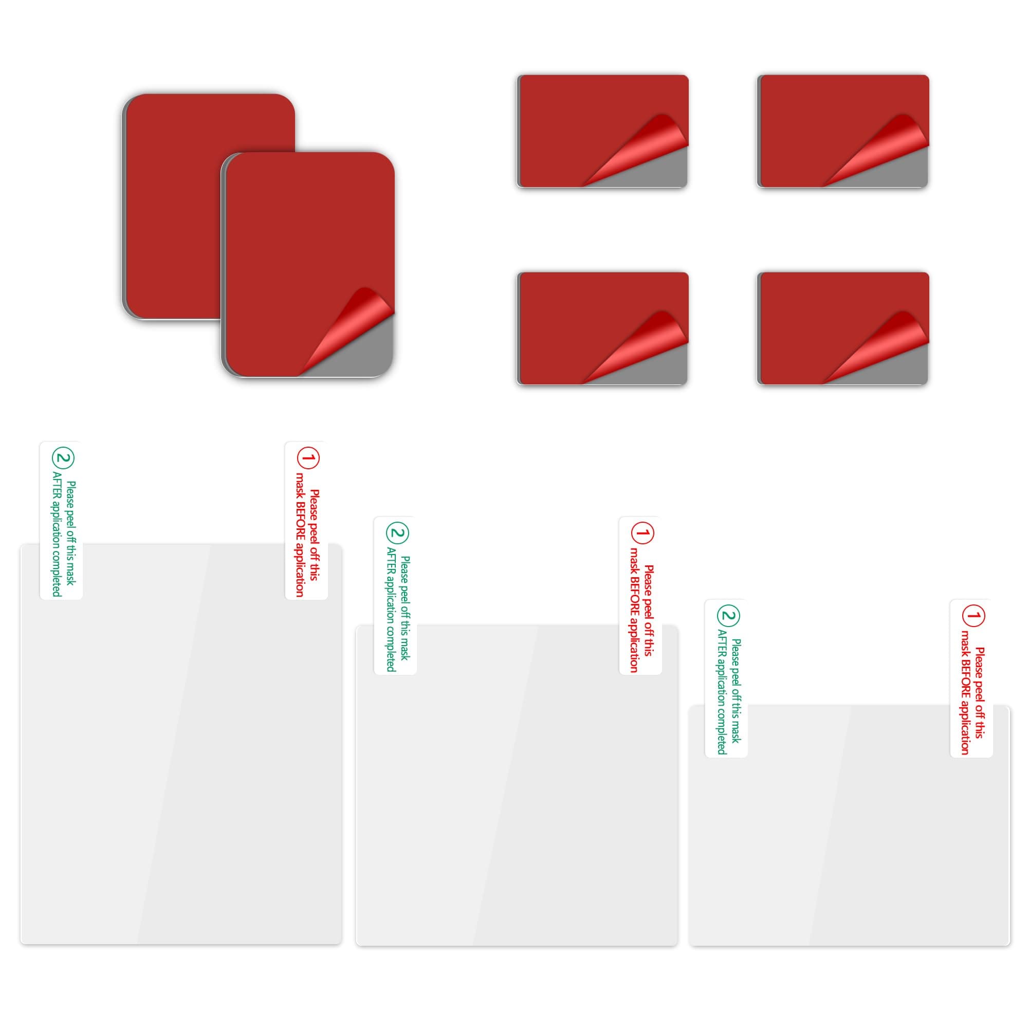 Qamcbulc Electrostatic Sticker for Mounting Dash Cam, Windshield Adhesive for Radar Detector, Double-Sided Sticker Adhesive Pad and Car Windshield Electrostatic Film for Mounting Dash Cameras.（9pcs)