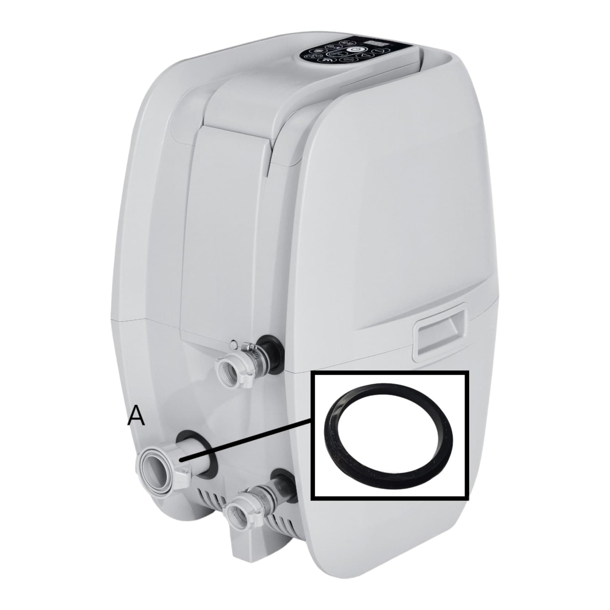 Precision Engineered A Air Blower Seal: Perfectly Tailored for Square Coleman Saluspa Airjet Heater Pumps