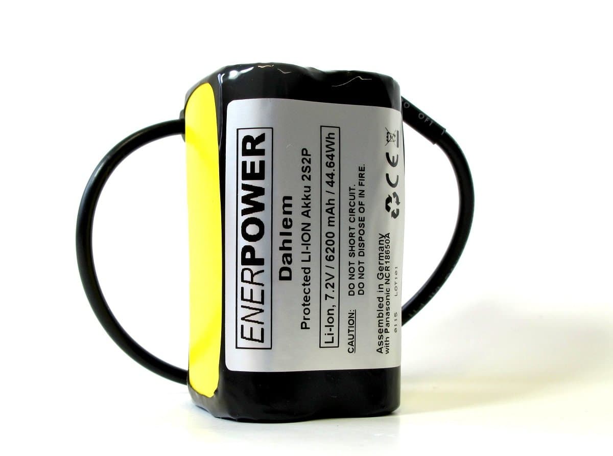 Enerpower DAHLEM 2S2P Magic Shine Bicycle LED Light 7.4 V 6200 mAh Battery with DC Plug 5.5/2.1 mm)
