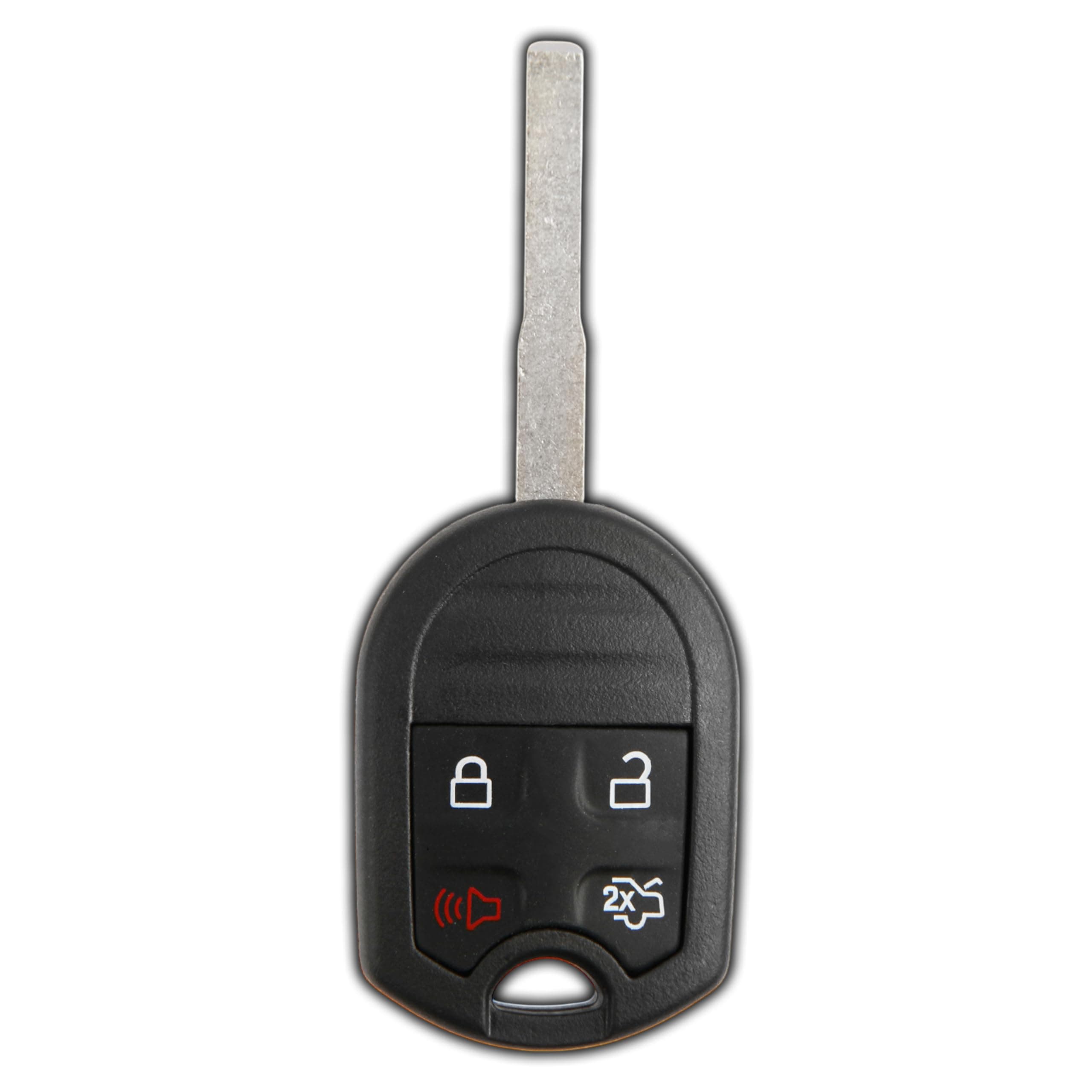 KeylessOption Key Fob Replacement for 2012 2013 2014 2015 2016 2017 2018 2019 Ford Focus Fiesta Transit Connect Explorer Taurus Remote, 4-Button CWTWB1U793, Programming Guide Included