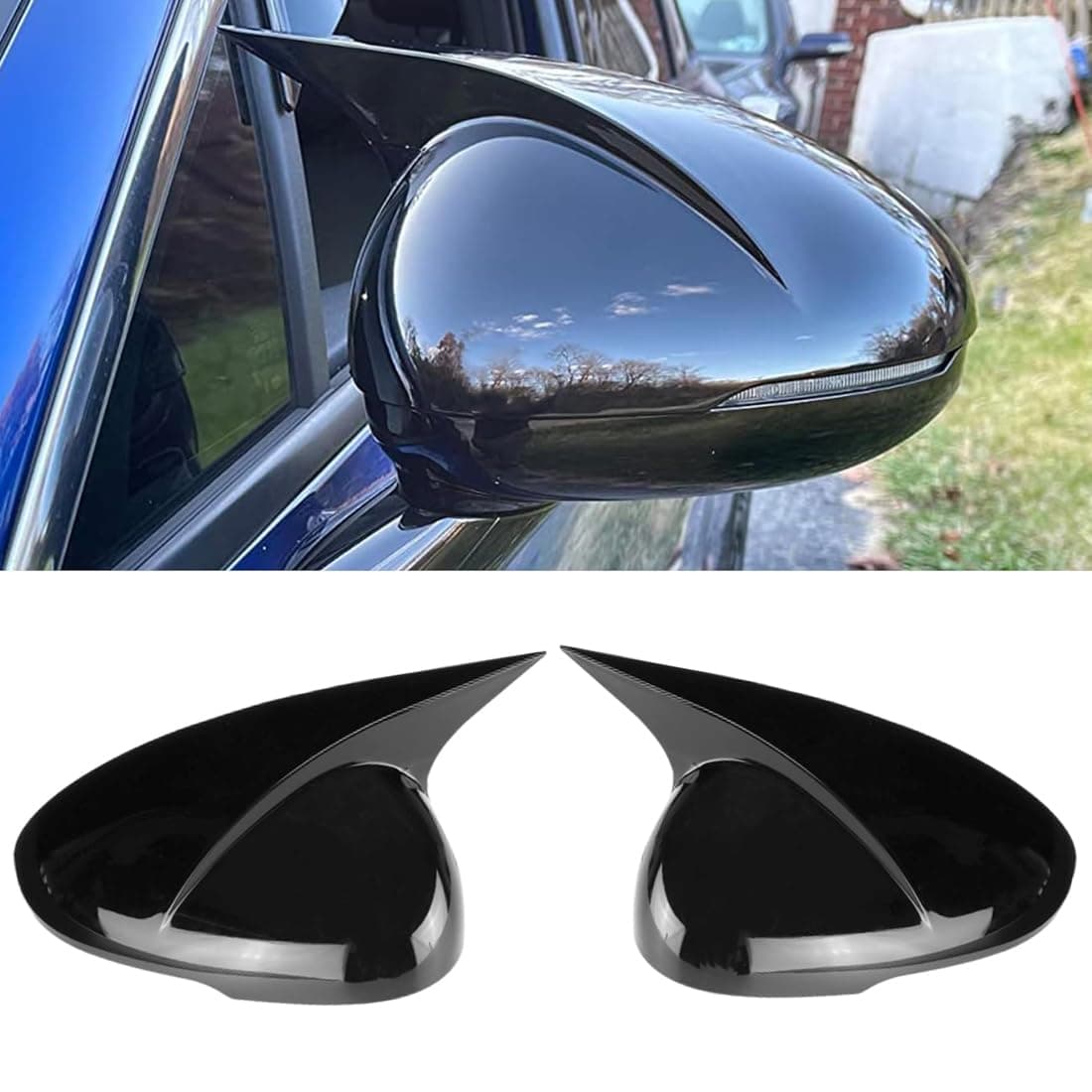 XITER Rear View Side Mirror Cover Side Mirror Cap For Kia K5 2021 2022 2024,Carbon Fiber