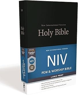 NIV, Pew and Worship Bible, Large Print, Hardcover, Black: New International Version, Black Hardcover – Large Print, 21 Nov. 2017