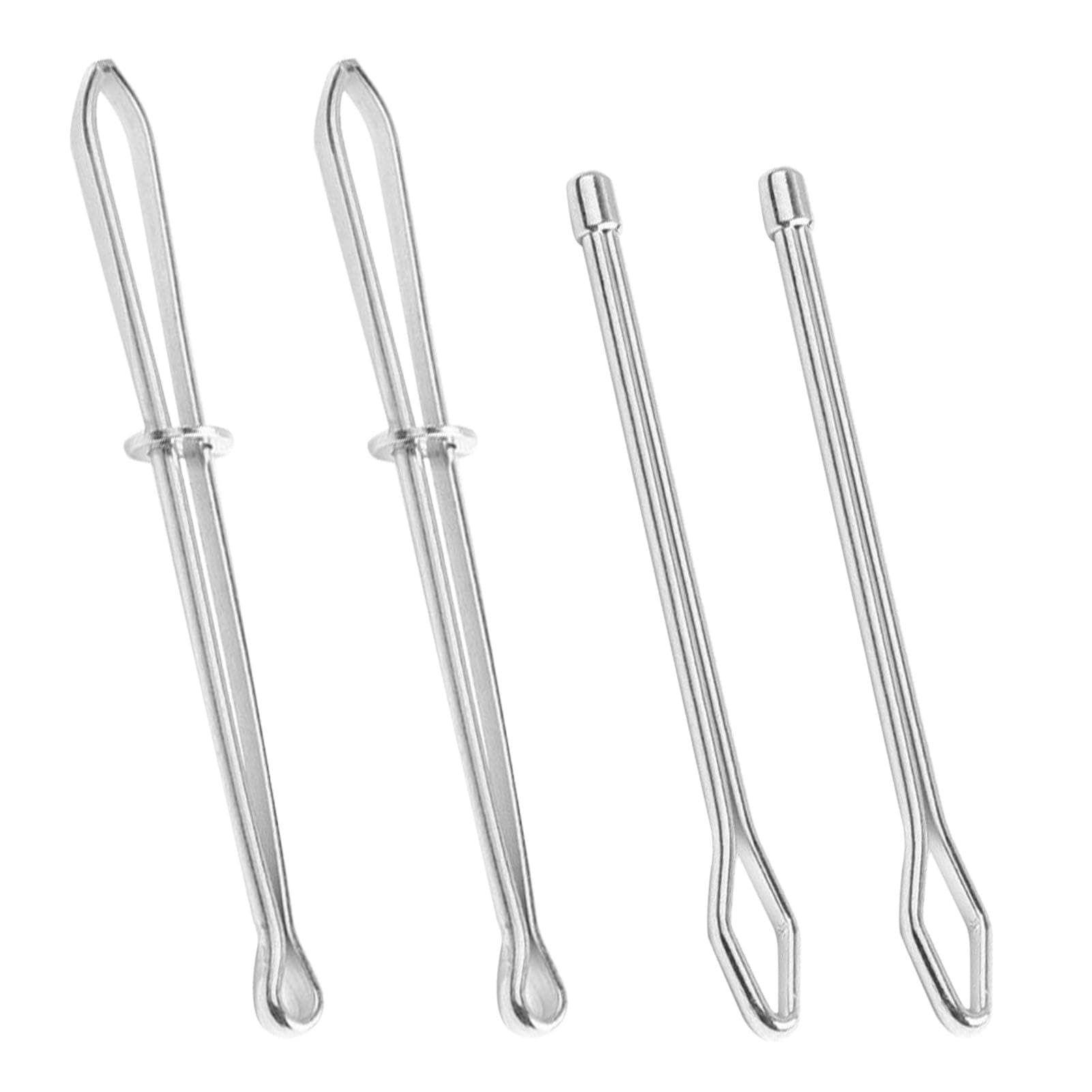 SUNERLORY4 Pieces Hand Stitched Silver Drawstring Sweatpants Coats (Silver)