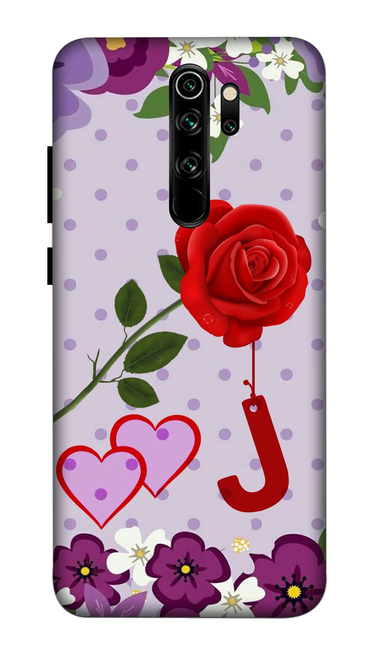 Balesara VRedmi Note 8 Pro Printed Designer Back Cover Style_5984 (Polycarbonate, Hard Case, Multicolor) I Love You J
