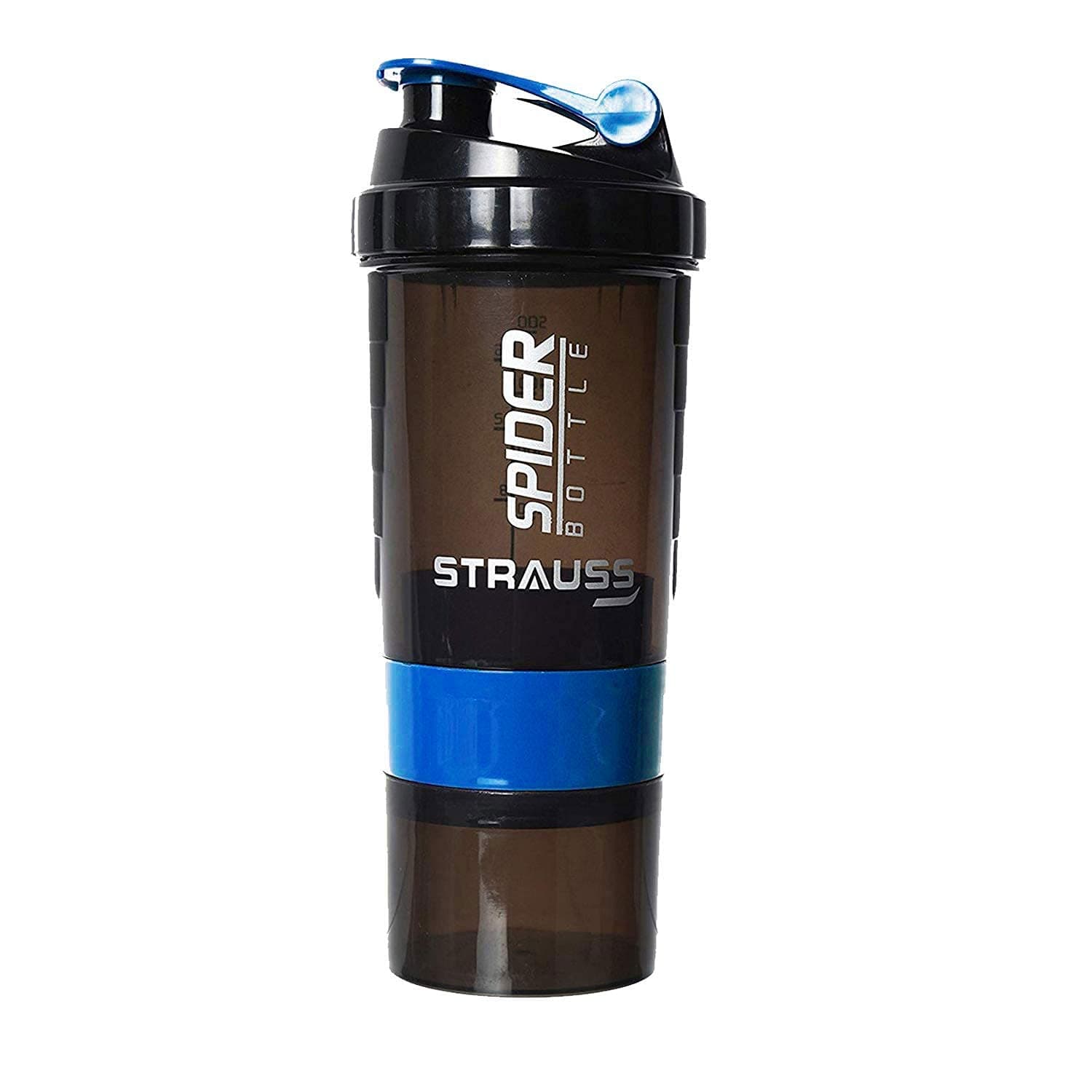 STRAUSS Spider Shaker Bottle 500Ml, (Blue)