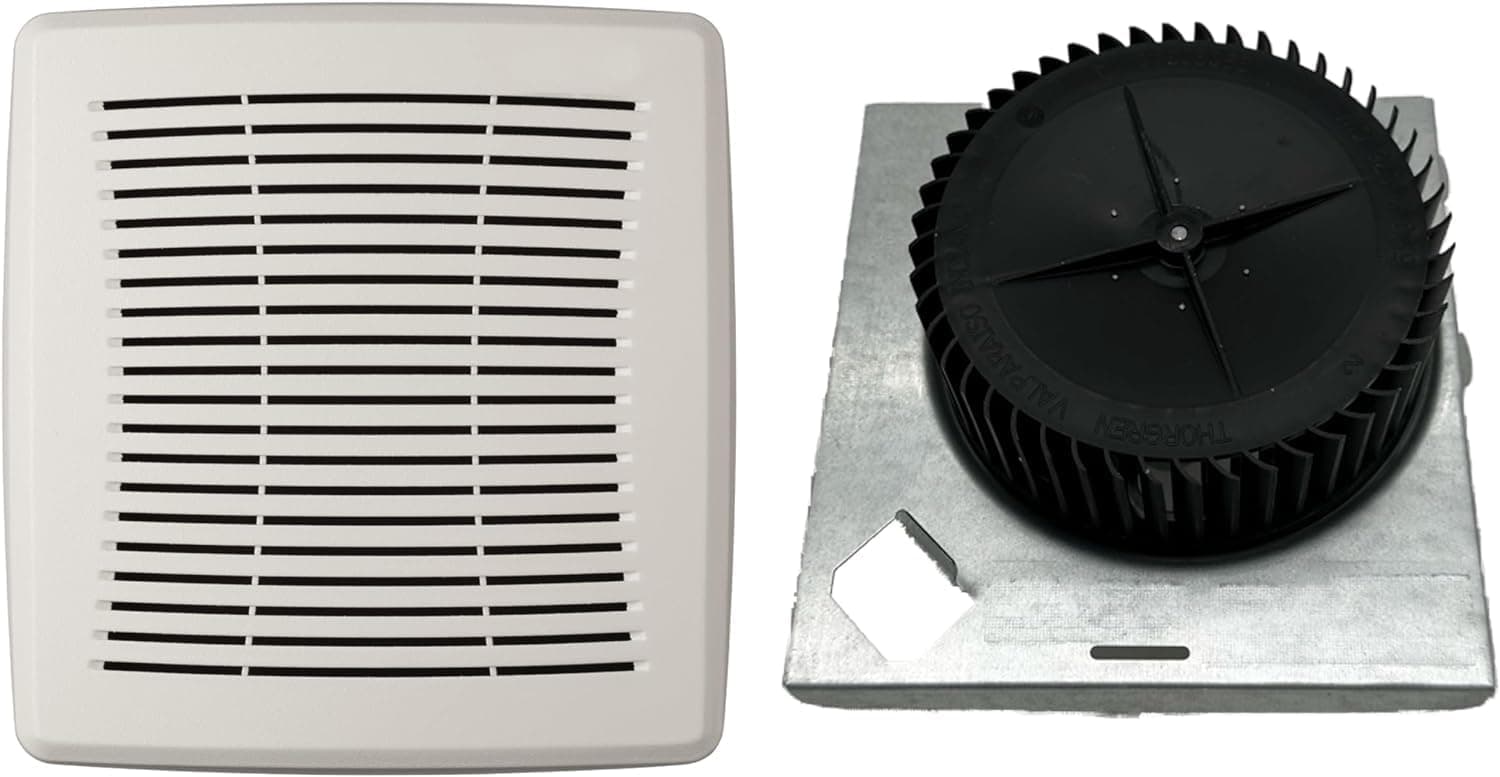 Upgraded 70 CFM 4.0 Sones Motor and Grille Bundle for Broan-Nutone Models 670, 671, 688, 689-10 Minute Upgrade Kit, No need for a professional! (70 CFM / 4.0 Sones)