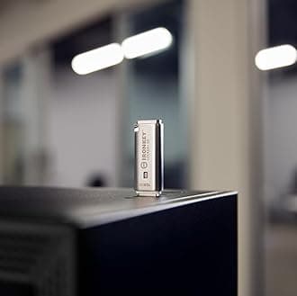 Kingston Ironkey Locker+ 50 128GB Encrypted USB Flash Drive | USB 3.2 Gen 1 | XTS-AES Protection | Multi-Password Security Options | Automatic Cloud Backup | Metal Casing | IKLP50/128GB