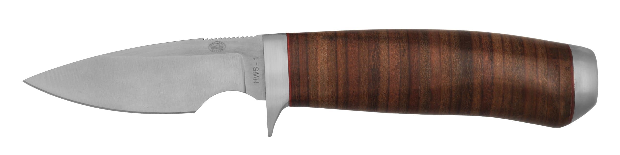 Rock Creek Steenbok-Caper Leather Handle Fixed Blade Knife