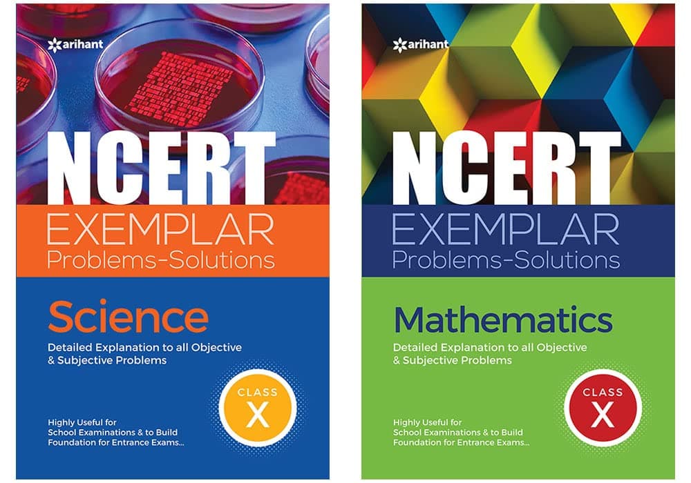 ARIHANT PUBLICATIONS (INDIA) LIMITED NCERT Exemplar Problems-Solutions Science, Mathematics Class 10th (Combo Set of 2 Books )