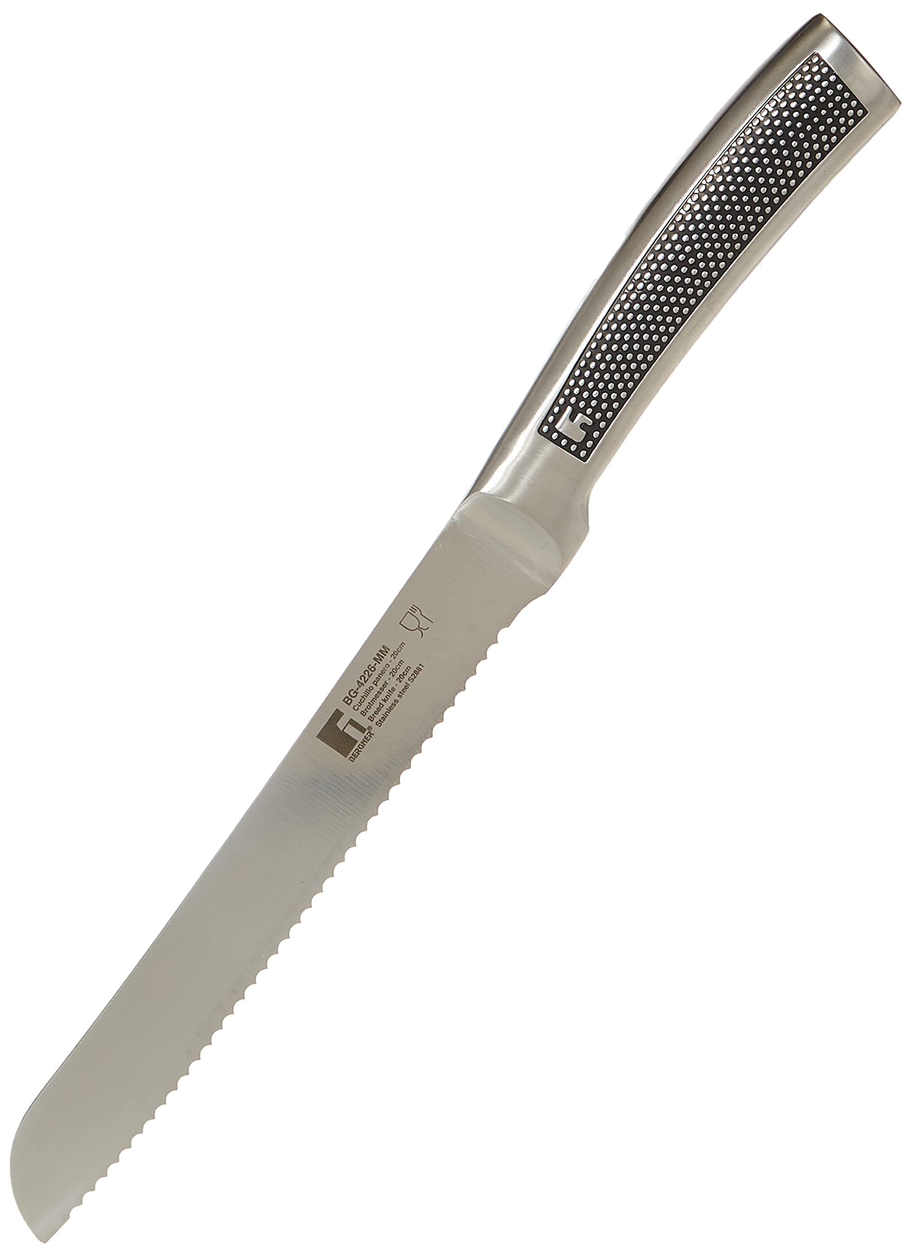 Bergner harley bread knife, silver, 20 x 30 x 30 cm, bg4226mm