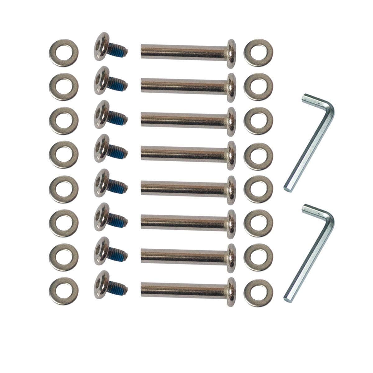 OD 15/64" (6mm) Shaft Hex Socket Screw Inline Skate Wheel Roller Blades Replacement Skate Wheel Axles Repair kit (36 mm)