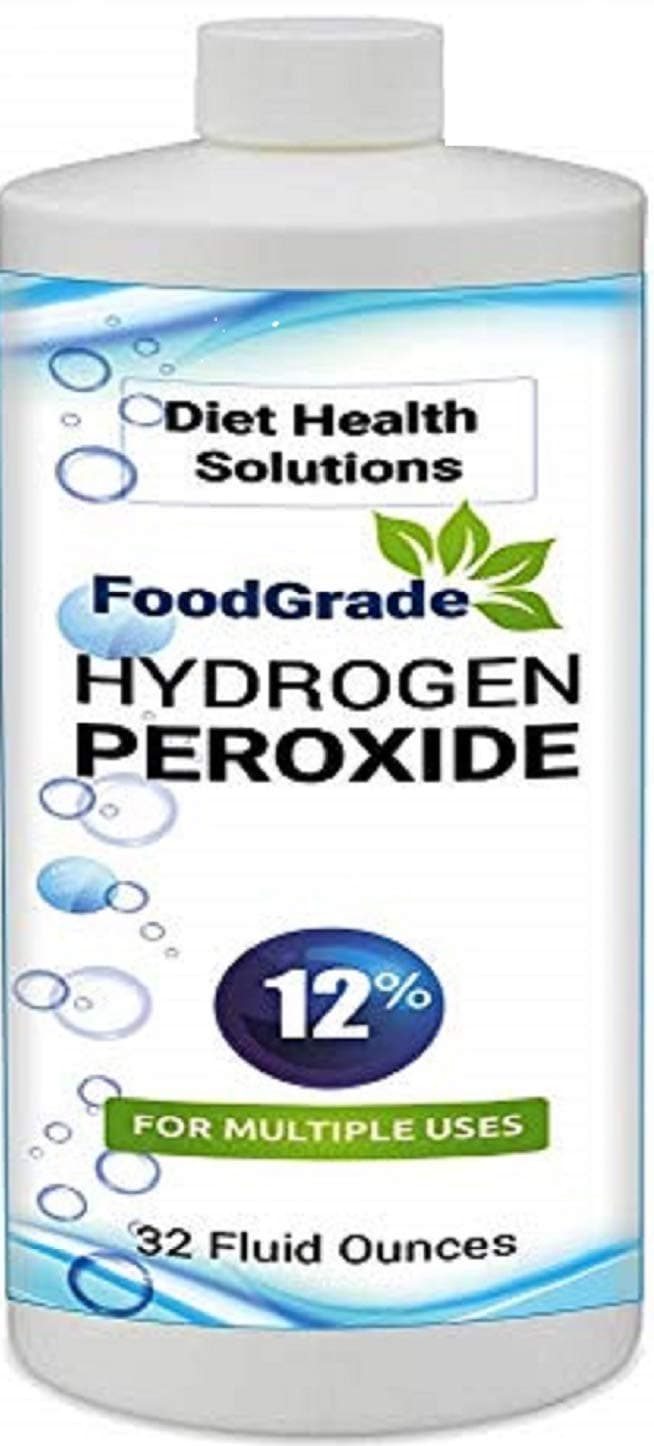Hydrogen Peroxide Food Grade 12% ~ 32oz All-Surface Multi-Purpose ~ Diet Health Solutions