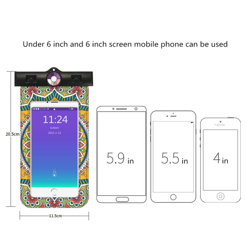 (2Pack) Universal Waterproof Case,Waterproof Phone Pouch Dry Bag for iPhone8/8plus/7/7plus/6s/6/6s plus Samsung galaxy s8/s7 Google Pixel HTC10/LG G5/G3 up to 6.0" diagonal