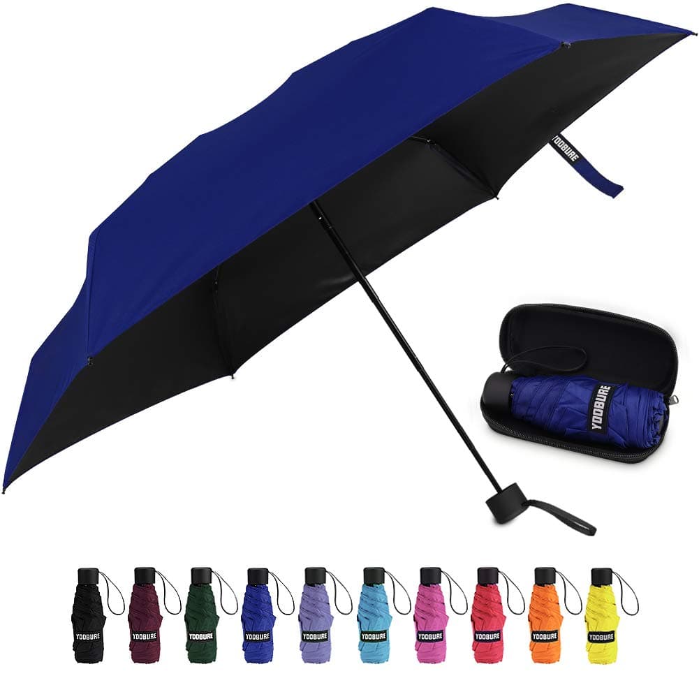 Small Mini Umbrella with Case Light Compact Design Perfect for Travel Lightweight Portable Parasol Outdoor Sun&Rain Umbrellas