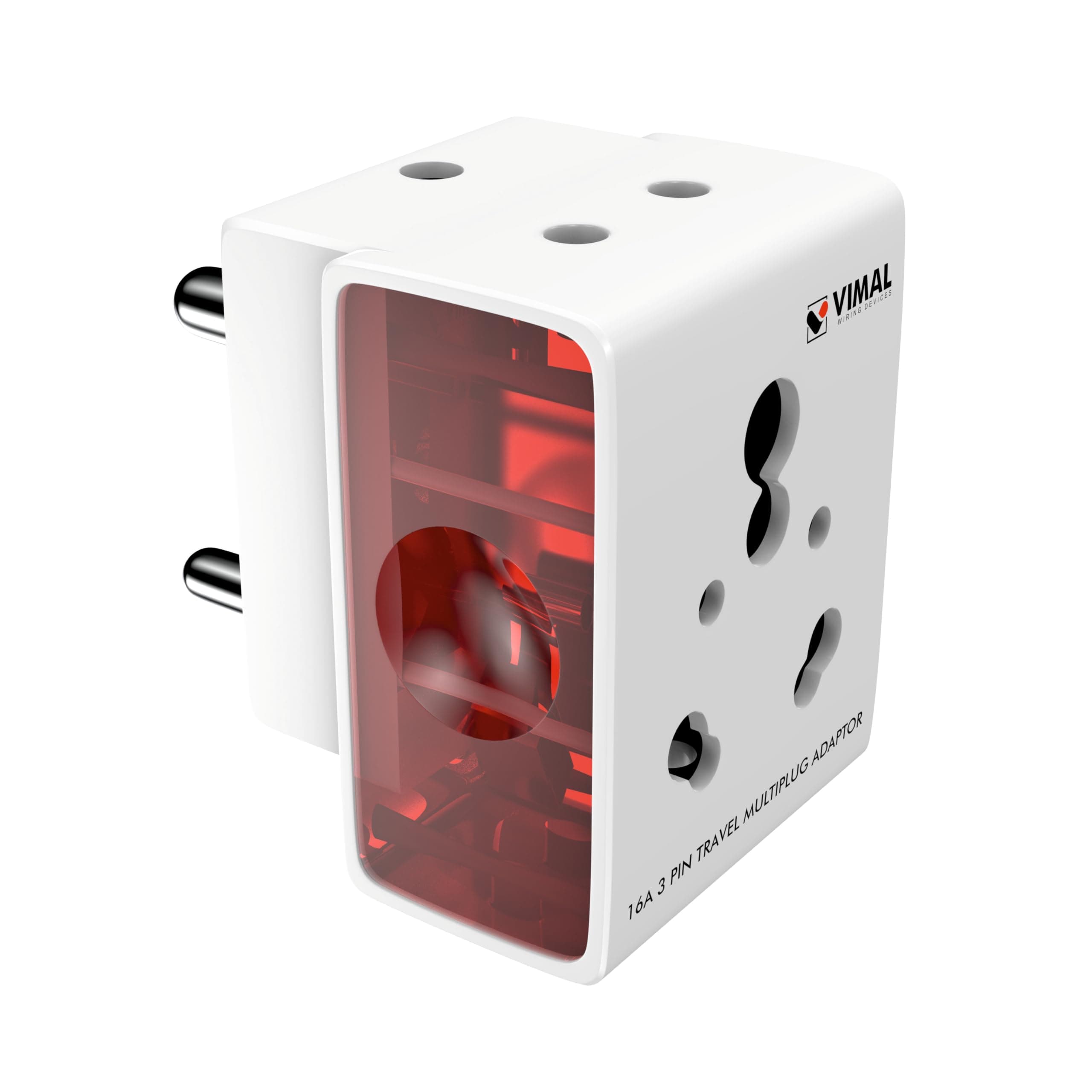 Newport 16A 3 Pin Multiplug Adaptor,Suitable for Heavy Electrical Appliances