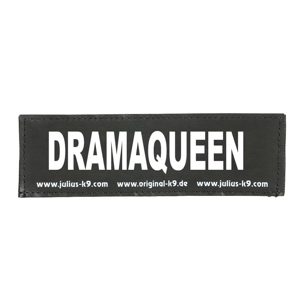 Julius-K9Interchangeable Patches, 1 pair, DRAMAQUEEN, Size: Small, Black