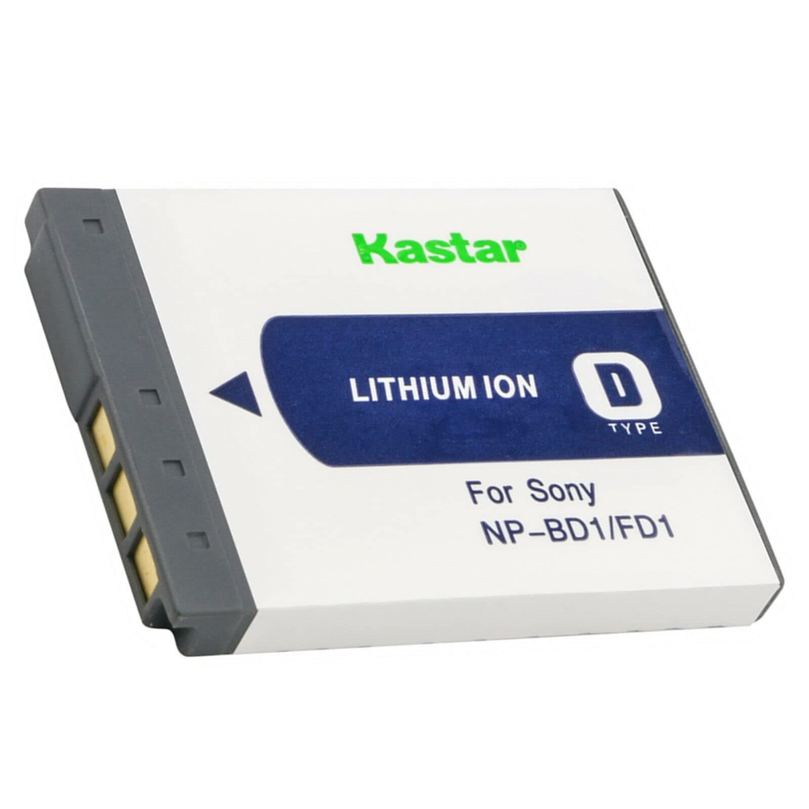 Kastar 1-Pack NP-BD1 Battery 3.7V 1100mAh Replacement for Sony NP-BD1 NP-FD1 Battery, Sony D Type Battery, Sony BC-CSD BC-CS3 Charger, Sony Cyber-Shot Camera
