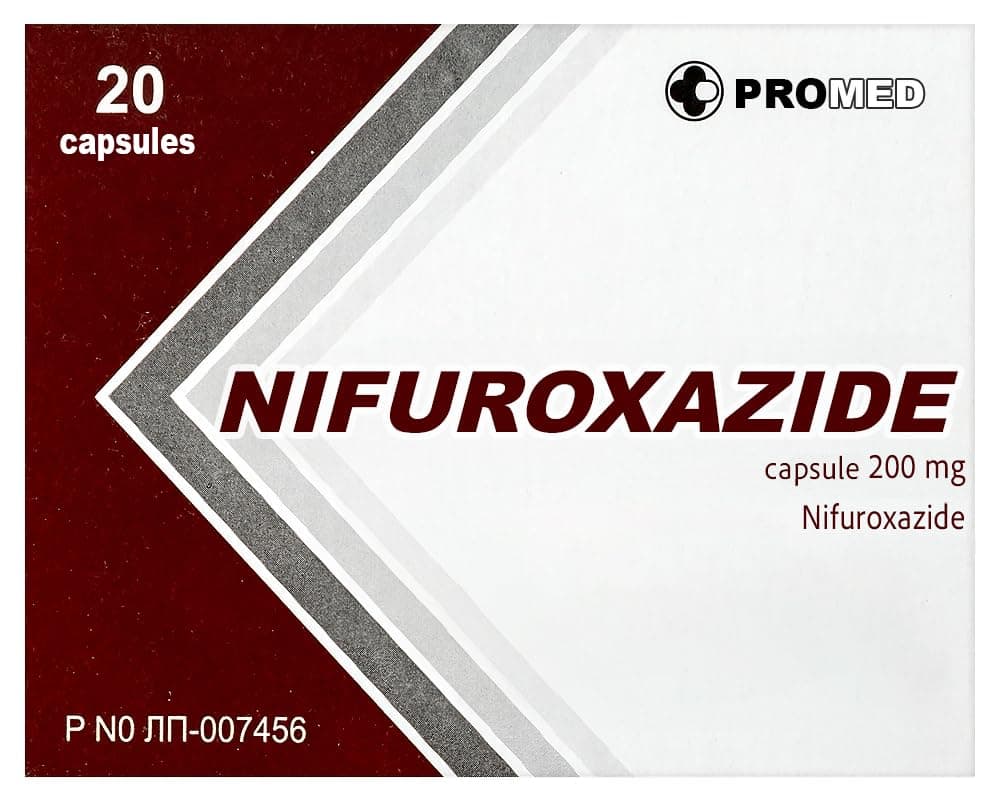 NIFUROXAZIDE 200 mg 20 Tablets